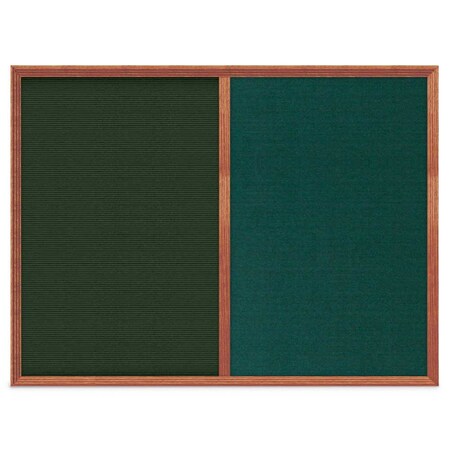 United Visual Products Slim Style Indoor Enclosed Corkboard, 12 UV500SC-WHITE-ULTMAR